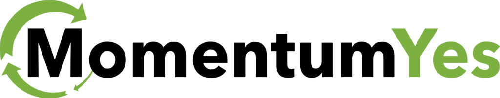 Momentum Yes Logo in black and green